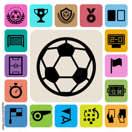 Soccer Icons set.
