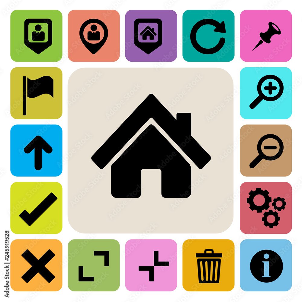 Internet and computer icons set. Illustration Internet and computer icons set. Illustration