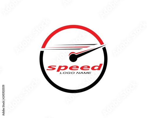 speed logo icon design illustration vector