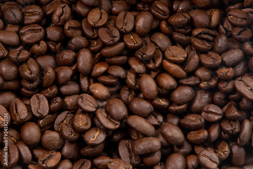 coffee grains closeup for textures and wallpapers
