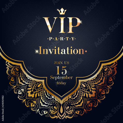 VIP invitation premium design background template.