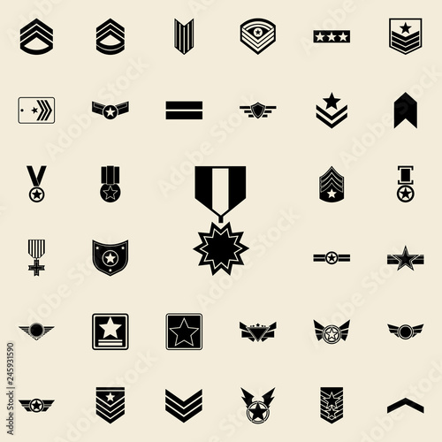 military medal icon. Army icons universal set for web and mobile