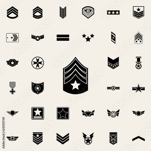 military epaulettes icon. Army icons universal set for web and mobile