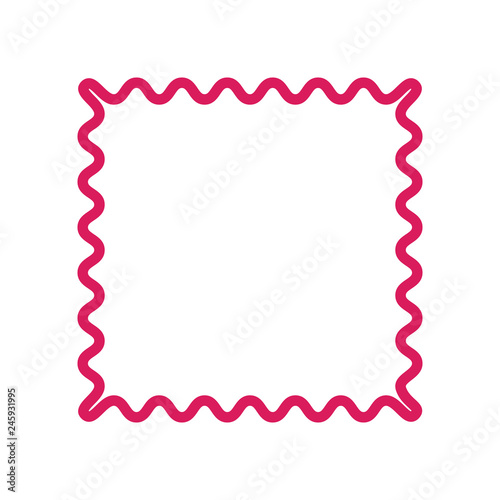 Zigzag frame vector illustration