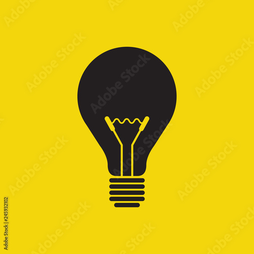 Vector illustration of enlightenment tool bulb