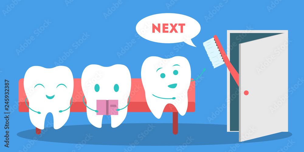 Toothpaste for a dental care on a tooth Toothpaste for a dental care on a tooth
