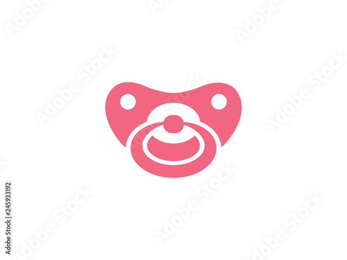 Vector illustration of pacifier for babies