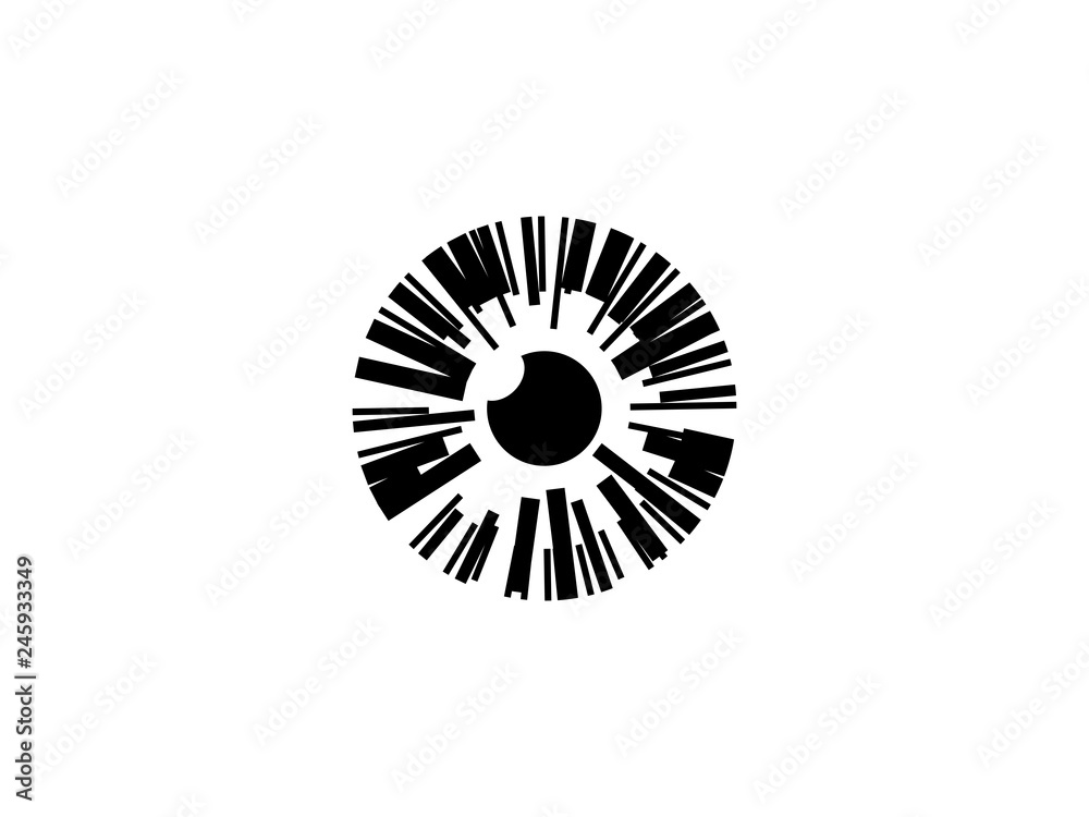 Eyeball vector symbol design