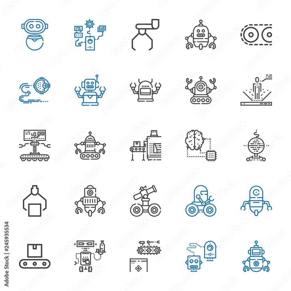 automation icons set automation icons set