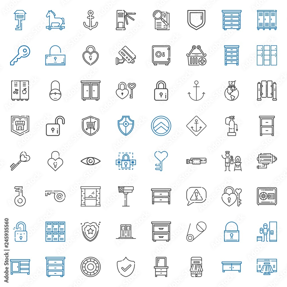 secure icons set secure icons set