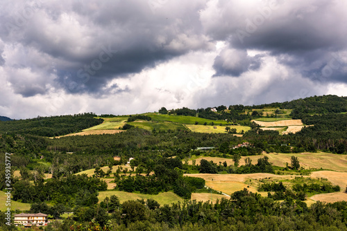 panorama of the Emilia hills, Grizzana near Bologna