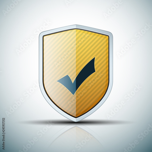 Checkmark Shield sign шддгыекфешщт