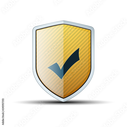 Checkmark Shield sign шддгыекфешщт