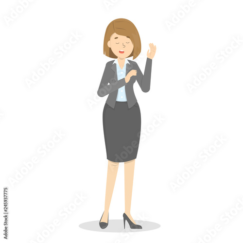 Woman make promise to speak the truth