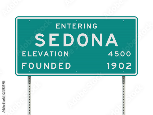 Entering Sedona road sign