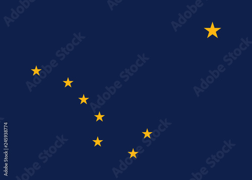 Vector Alaska flag © eMIL'