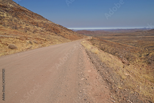 Am Grootbergpass in Namibia 