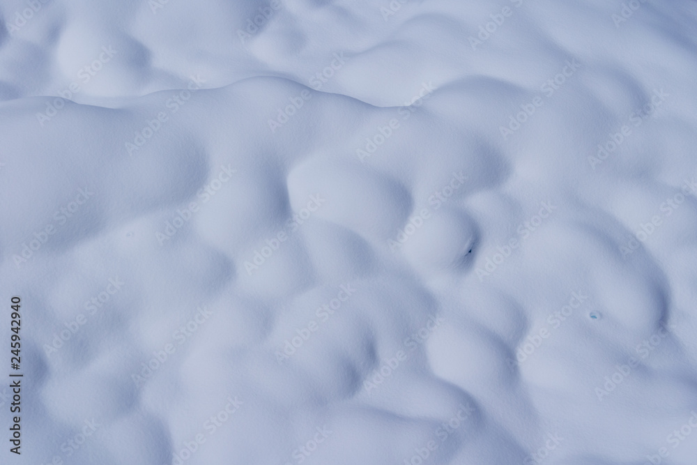 Obraz premium なだらかに起伏した雪面