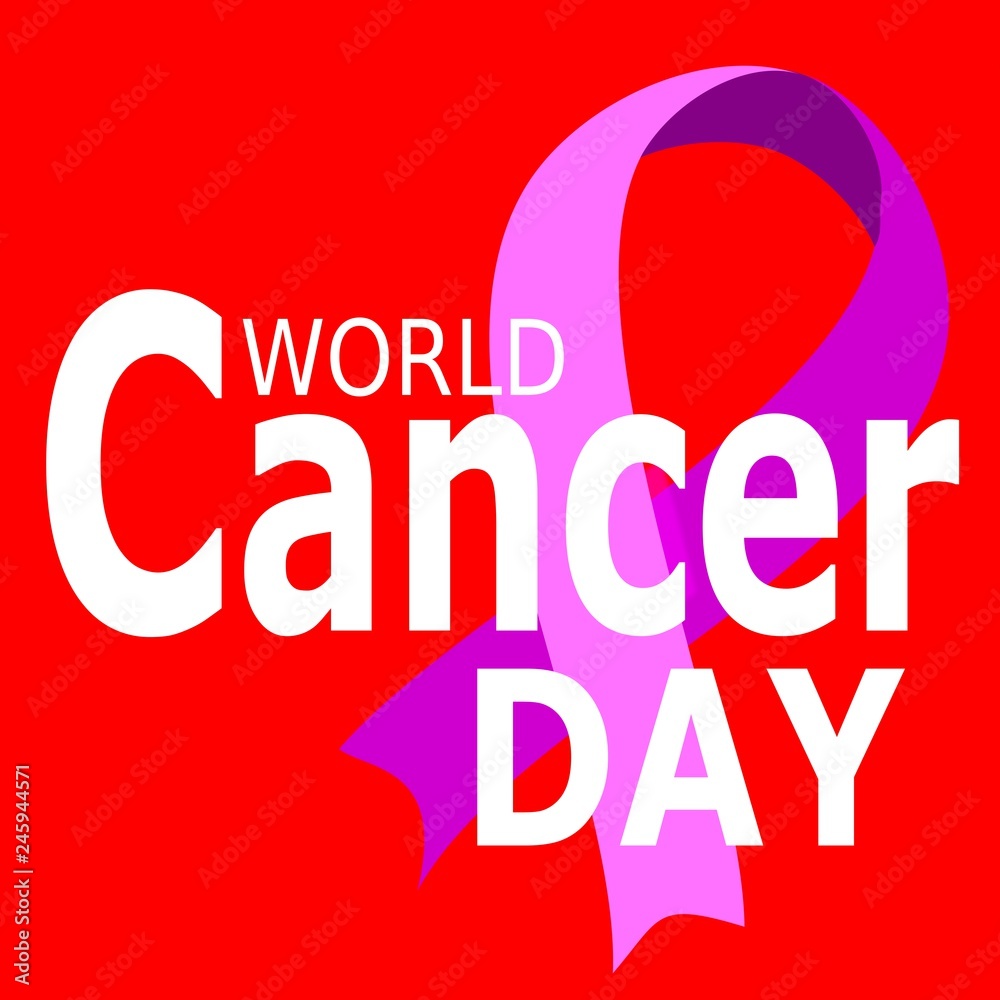 Φωτογραφία Illustration Of 4 February World Cancer Day Poster Or Banner Background -svg
