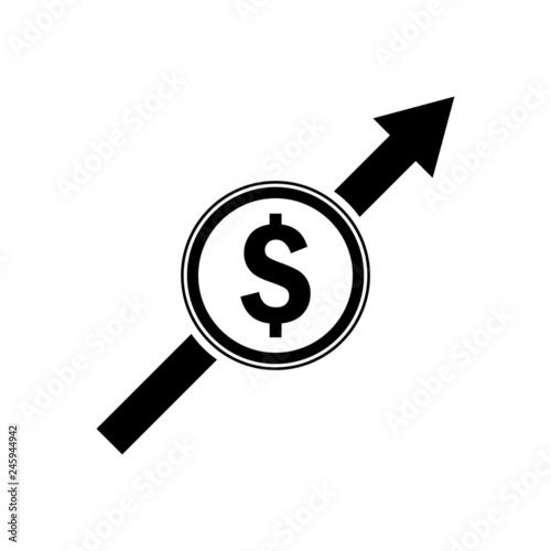 Vector illustration of cash advance, provide money, annual payment, income growth, finance productivity, return on investment, budget planning, accounting concept, audit report, vector flat icon