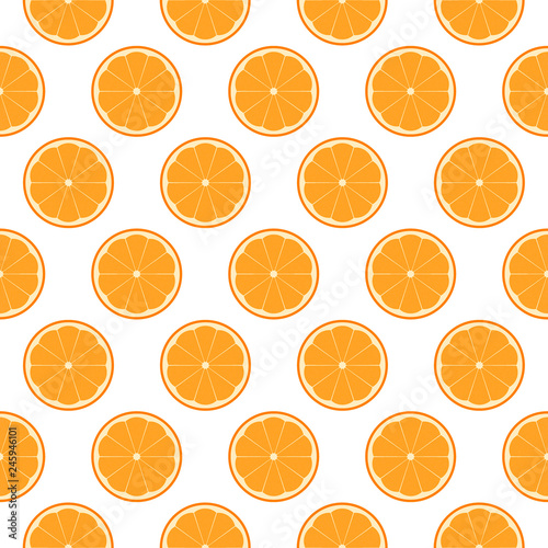 orange.Vector seamless pattern. Endless texture can be used for wallpaper,printing on fabric, paper, scrapbooking.