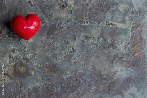 heart with love on rustic background 
