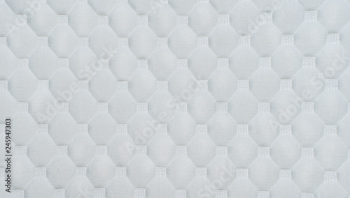 white mattress with a pattern