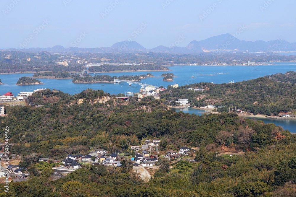 千巌山から見る天草松島の絶景