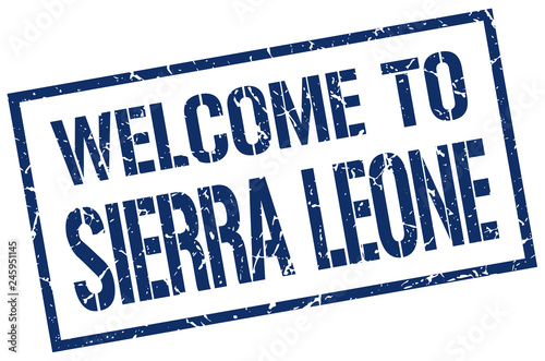 welcome to Sierra Leone stamp