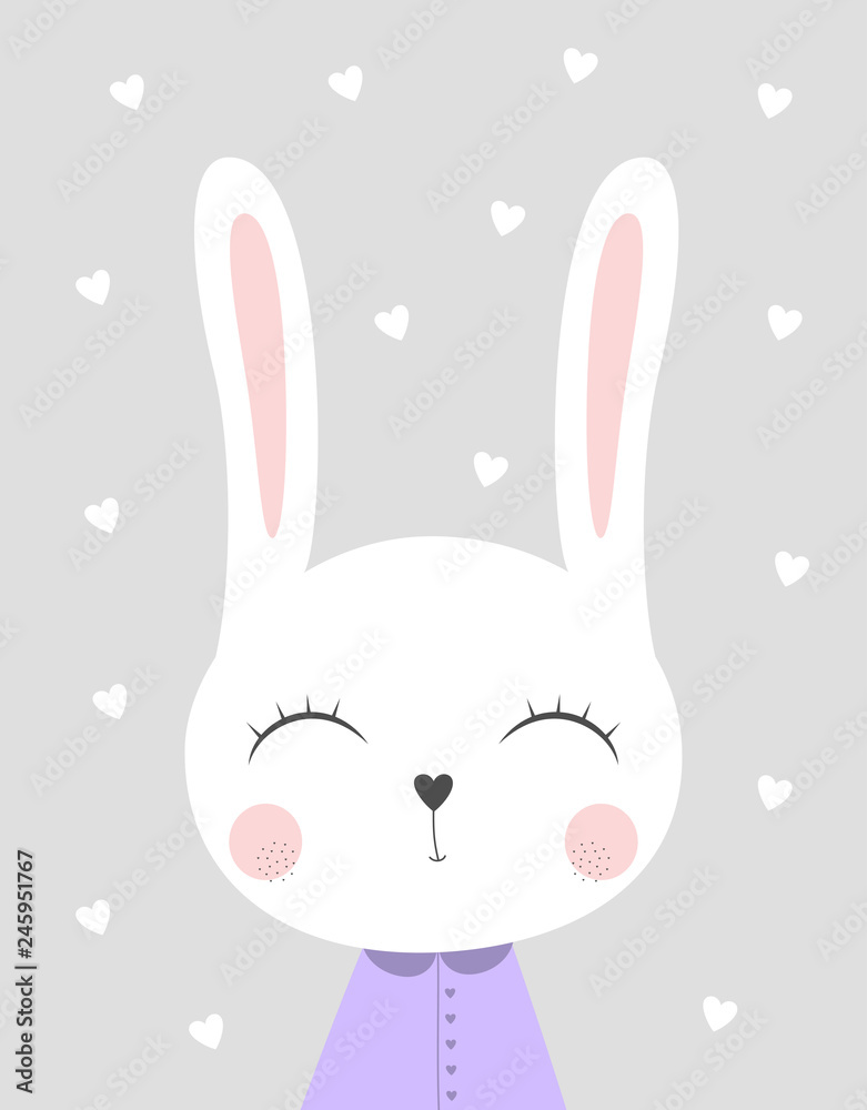 Fototapeta premium cute bunny rabbit