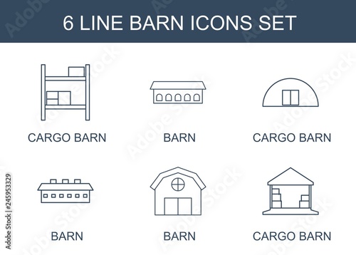 6 barn icons