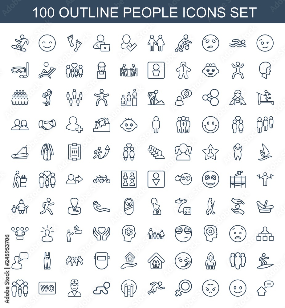 100 people icons 100 people icons
