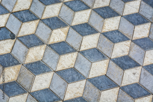 Beautiful pavement tiles, background.