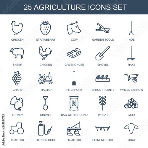 25 agriculture icons