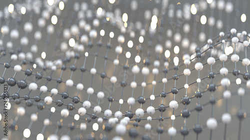 Connected lines and spheres...