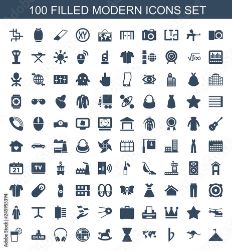 100 modern icons