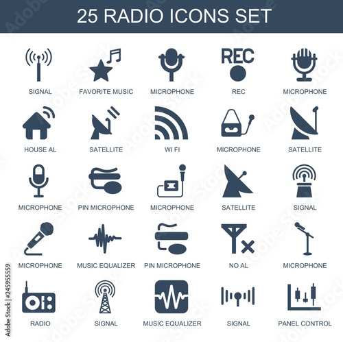 radio icons