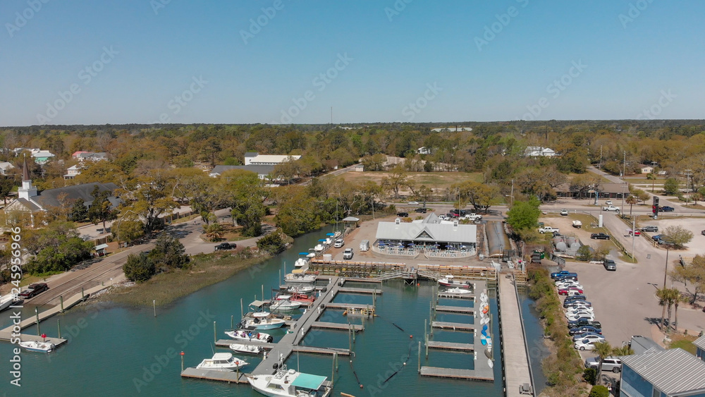 Georgetown aerial view in spring season, South Carolina
