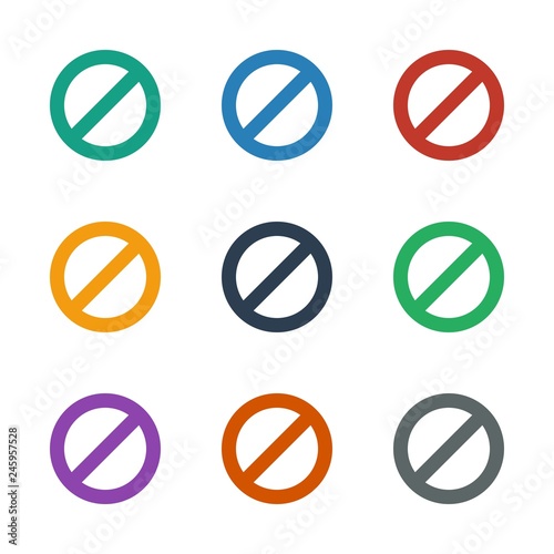 prohibited icon white background