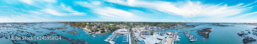 Georgetown aerial view in spring season  South Carolina