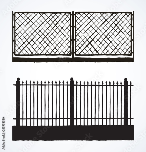 Fence. Vector drawing