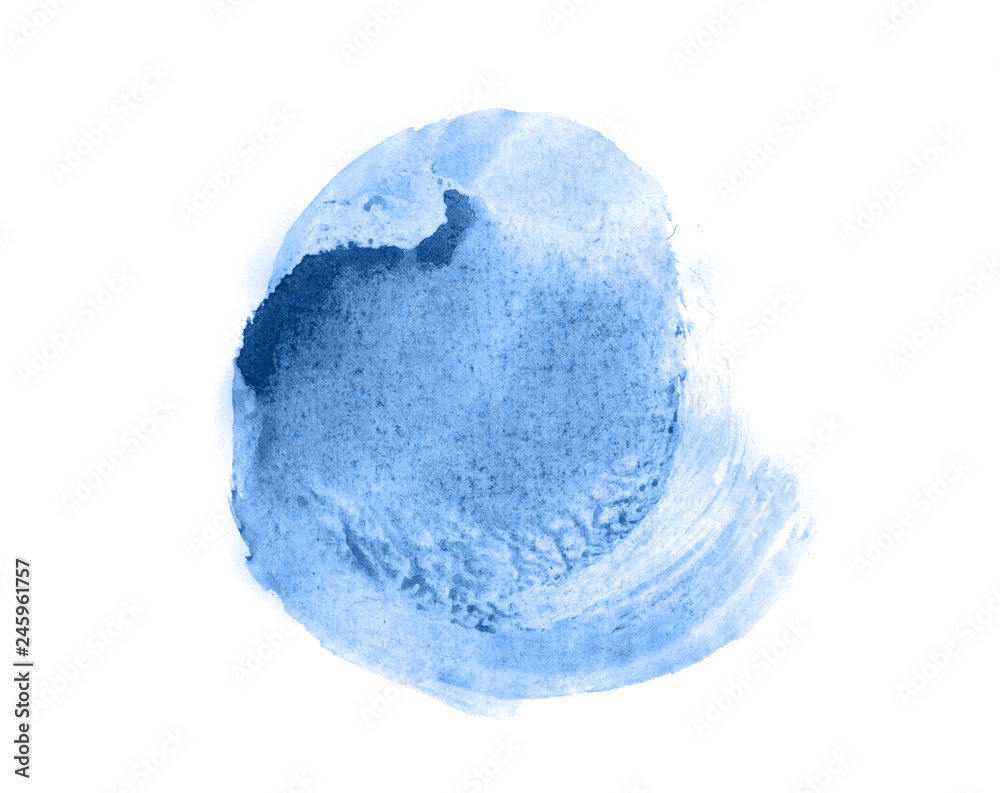 Abstract watercolor background hand-drawn on paper. Volumetric smoke elements. Blue, Marina color. For design, web, card, text, decoration, surfaces. Abstract watercolor background hand-drawn on paper. Volumetric smoke elements. Blue, Marina color. For design, web, card, text, decoration, surfaces.