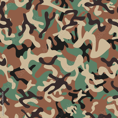 Syrian Woodland Camouflage seamless patterns
