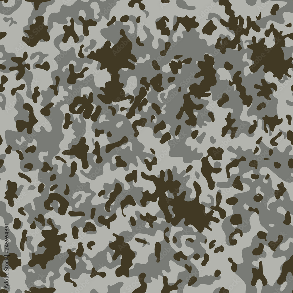 Naklejka premium Snow Flectarn Camouflage seamless patterns