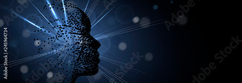 Conceptual technology illustration of artificial intelligence