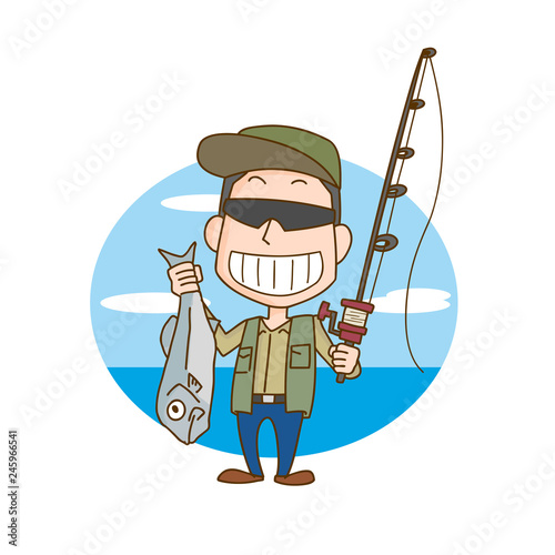 釣り　男性　趣味　