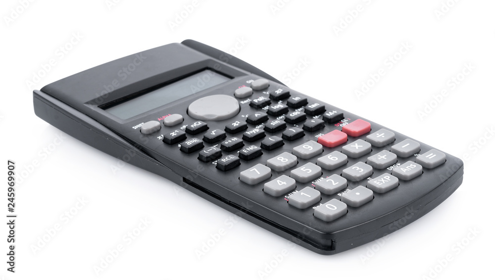 calculator isolated on white background calculator isolated on white background