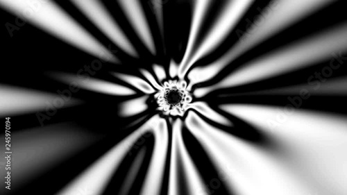 Fast Psychedelic Black And White Warp Effect Abstract VJ Motion Background 3
