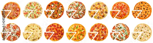 Obraz  z motywem Hot pizza delivery concept