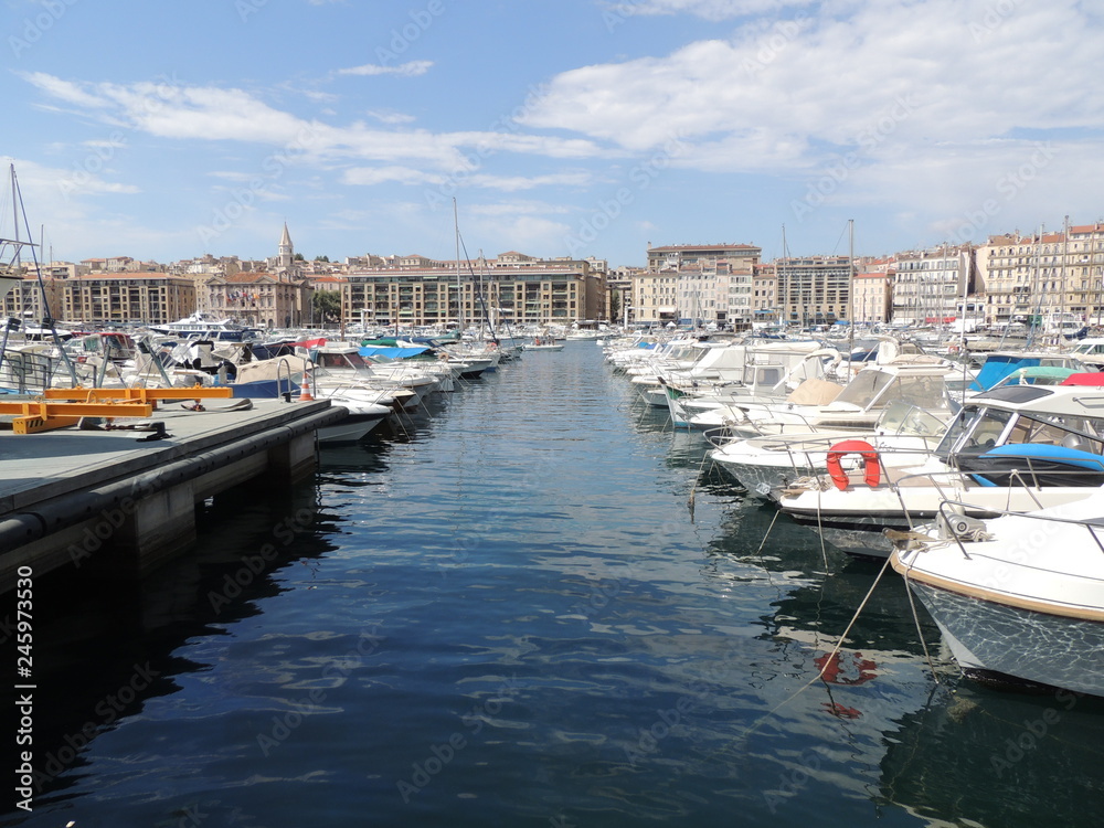 Fototapeta premium boats in harbour